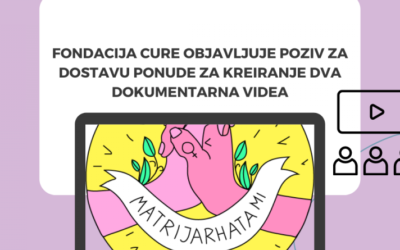 Fondacija CURE objavljuje poziv za dostavu ponude za kreiranje dva dokumentarna videa