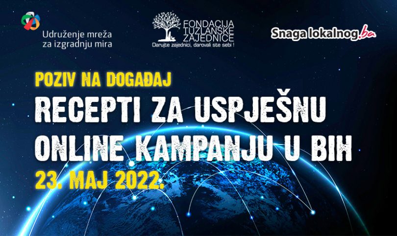 Poziv na događaj: Recepti za uspješnu online kampanju u BiH