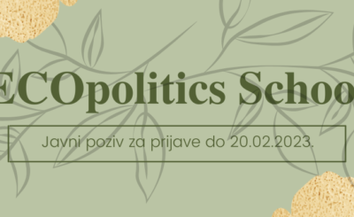 Javni poziv za učešće na ECOpolitics School