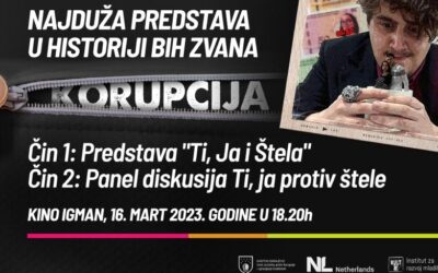 Poziv na događaj: Korupcija – najduža predstava u historiji Bosne i Hercegovine
