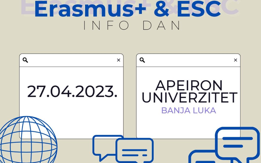 Erasmus +  & ESC – Info dan