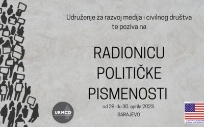 Poziv na radionicu “Politička pismenost za lokalni građanski aktivizam”