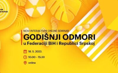 Interaktivni online seminar – Godišnji odmori u FBIH i RS