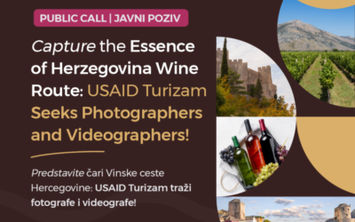 Javni poziv: Razvijanje promotivnog vizualnog sadržaja za Vinsku cestu Hercegovine
