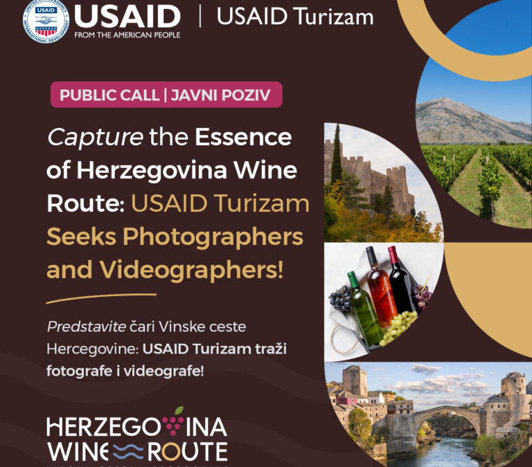Javni poziv: Razvijanje promotivnog vizualnog sadržaja za Vinsku cestu Hercegovine