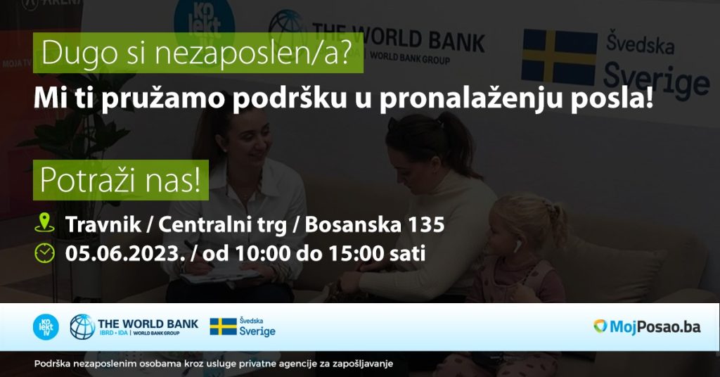 Poziv za nezaposlene – 6.juni od 10:00 do 15:00h Banja Luka