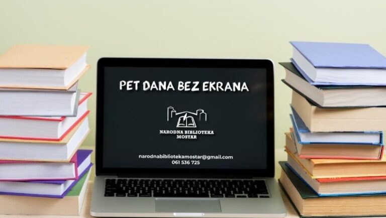 Narodna biblioteka Mostar: Počinje projekt „Pet dana bez ekrana“