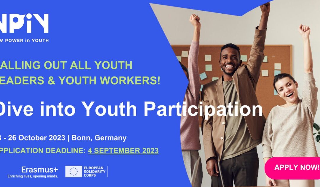 Otvoren poziv za omladinske lidere i omladinske radnike – zaronite u kurs obuke za učešće mladih u Njemačkoj