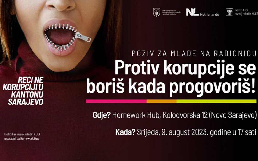 Poziv na radionicu: Protiv korupcije se boriš kada progovoriš!