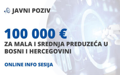 Info sesija: Poziv za dodjelu grant sredstava malim i srednjim preduzećima u BiH
