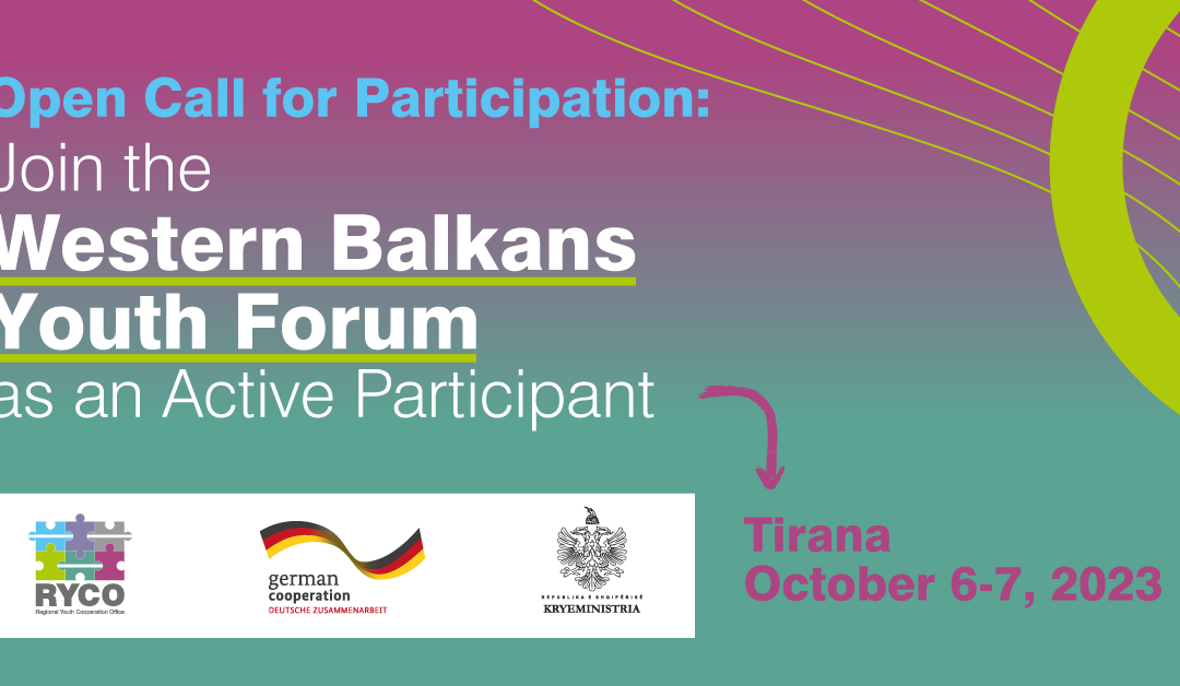 Otvoren poziv za učesnike: Učestvuj na Western Balkans Youth Forumu u Tirani