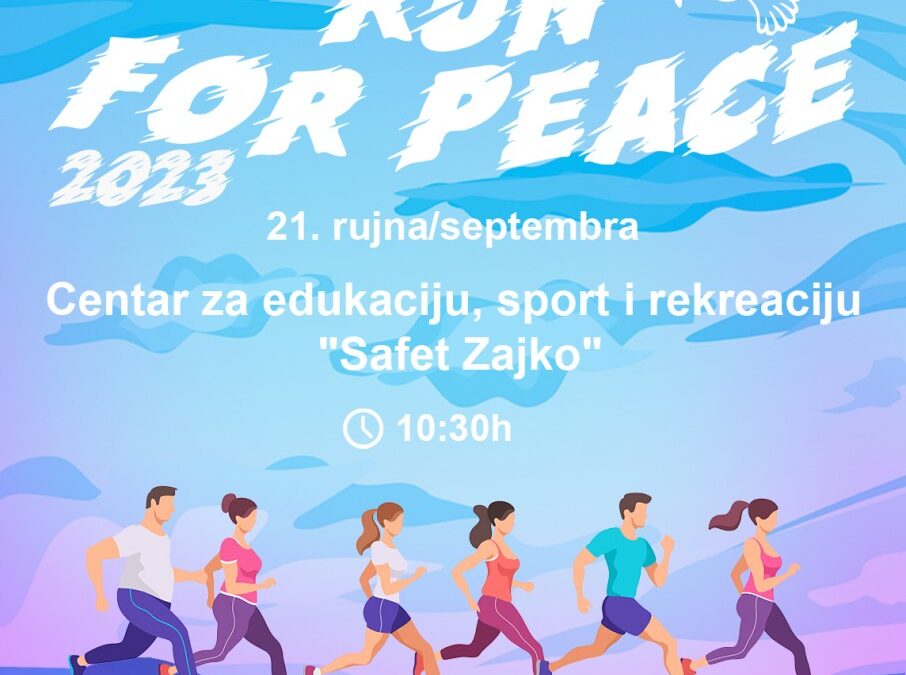 Otvorene prijave: Utrka za mir povodom Međunarodnog dana mira
