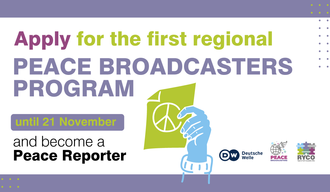 Prijavite se za Mirovne emitere – Regionalno izdanje: Osnaživanje mladih novinara kao mirovnih reportera