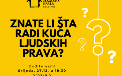 Predstavljanje Kuće Ljudskih prava Banja Luka