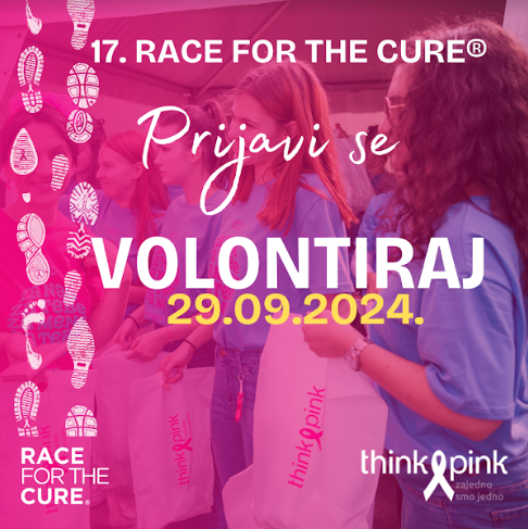 Poziv za volontere na 17.RACE FOR THE CURE® 2024 SARAJEVO